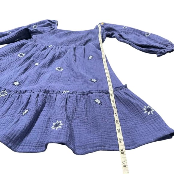 Jolt NWOT Women's Rouched Front Embroidered Navy Dress XL - Picture 9 of 16